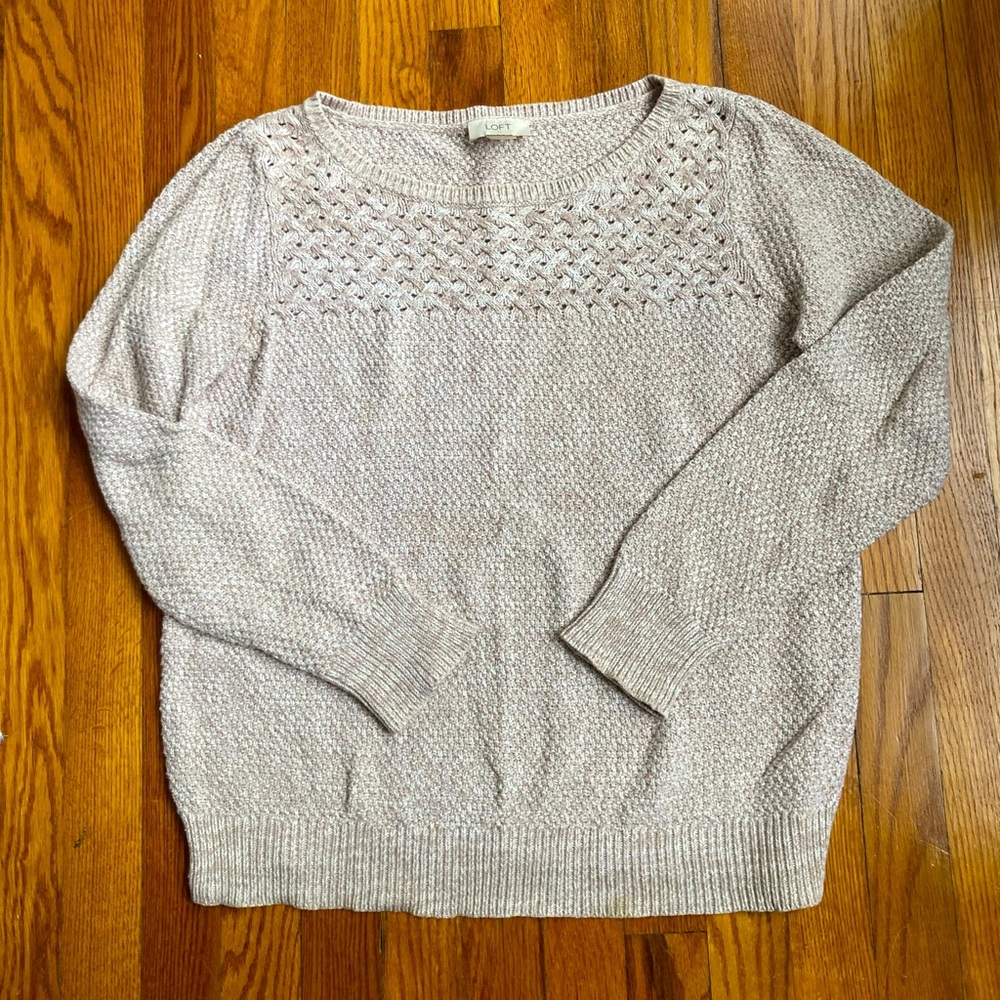 Loft Crewneck Pullover Sweater